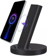 MI 20W Wireless Charging Stand Black 26552 – Fast Charging, Dual-Coil Design, Compatible with Qi-Enabled Devices - Image 3