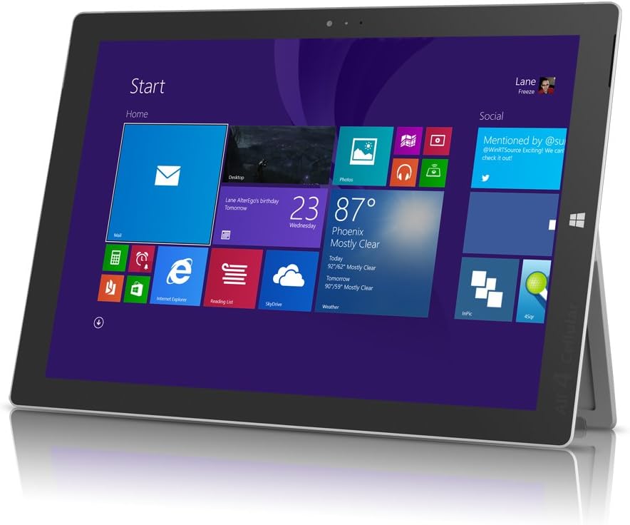 microsoft-surface-pro-3-12-touch-tabletlaptop-core-i5-4th-ge.jpg Microsoft Surface Pro 3 12″ Touch Tablet/Laptop – Core i5 4th Gen • 8 GB RAM • 128 GB SSD – - Image 1