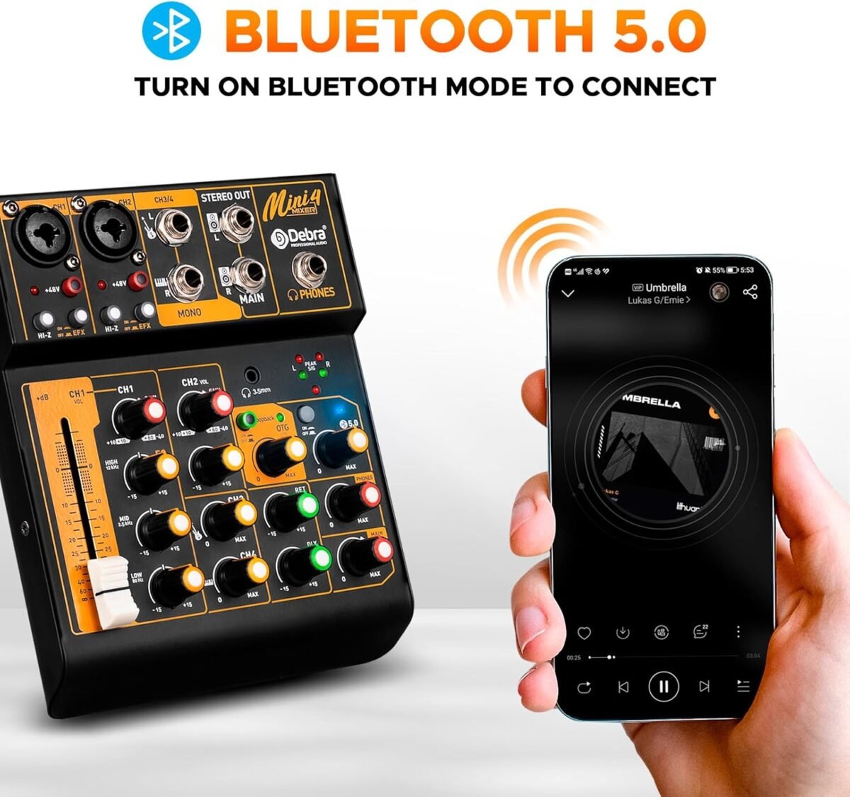 Mini 4 Channel Professional Audio Mixer 4S9 in Oman – Clear Sound Control - Image 3