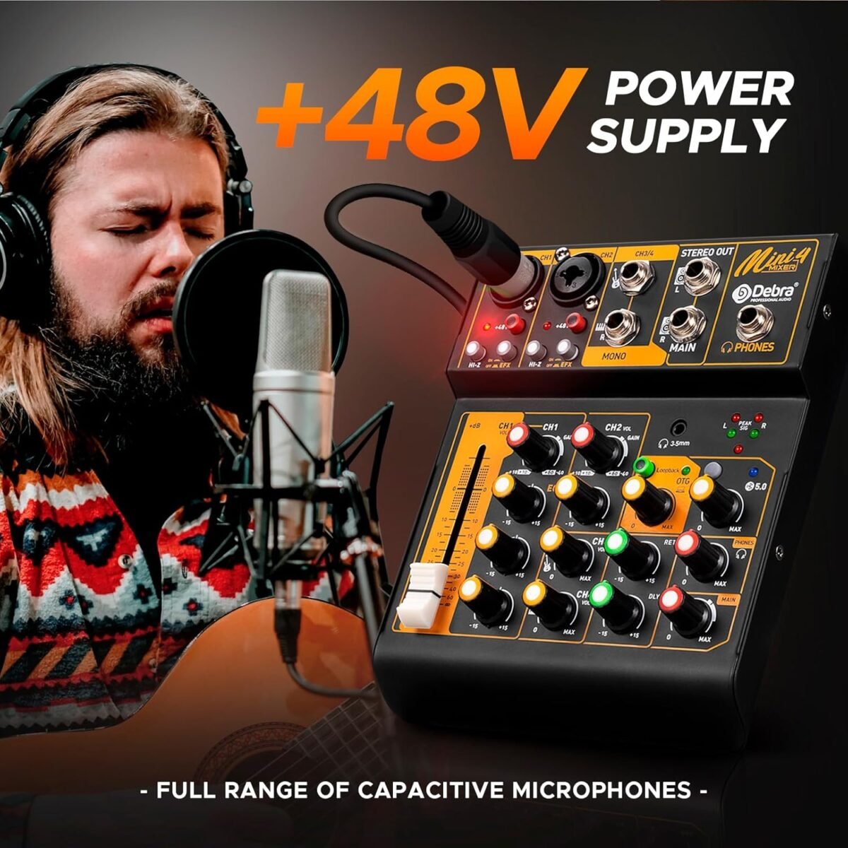 Mini 4 Channel Professional Audio Mixer 4S9 in Oman – Clear Sound Control - Image 7
