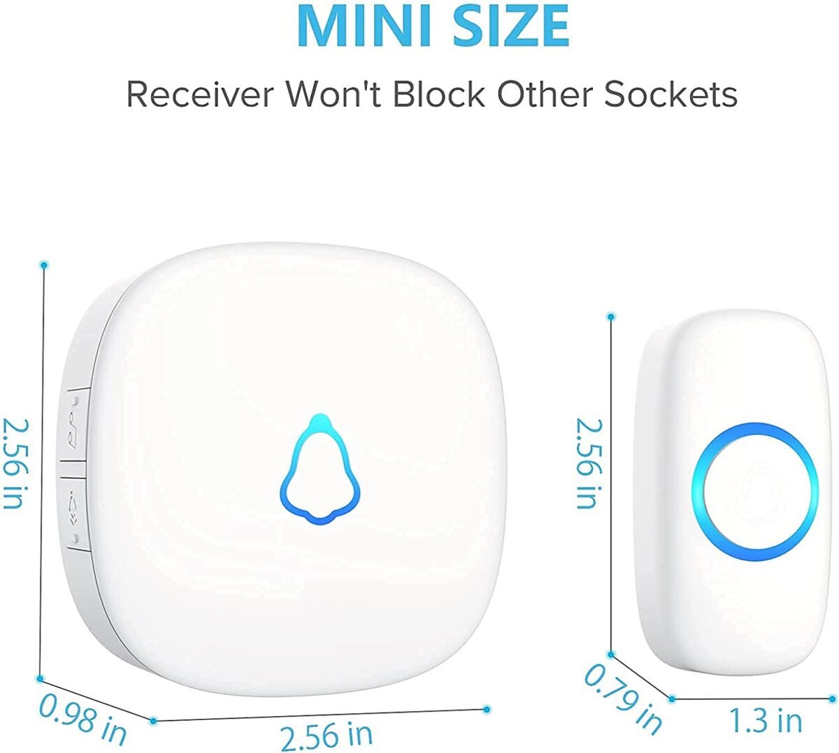 Mini Wireless Doorbell MNB1 – Compact Battery-Operated Waterproof Doorbell, Best Price In Muscat Oman - Image 2