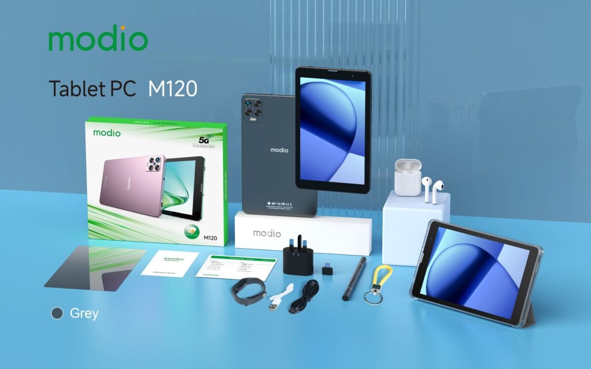 Modio M120 5G Android Tablet – 8" HD Display, 6GB RAM, 256GB Storage, Dual SIM, 4000mAh Battery, - Image 6