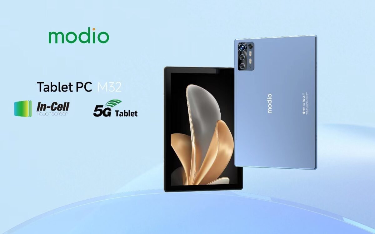 Modio Tablet M32 — 10.1" 5G, 8GB RAM / 512GB Storage, 6000mAh, Wireless Keyboard Bundle - Image 2