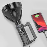 Multifunction High‑Power Rechargeable Searchlight W5120 – 1500 m LED Beam, USB Power Bank, Tripod & IP65 Waterproof - Image 3