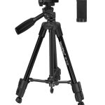 Neepho NP-3180 Professional Aluminum Tripod – 136cm Height, 360° Rotation, Quick Release Plate,