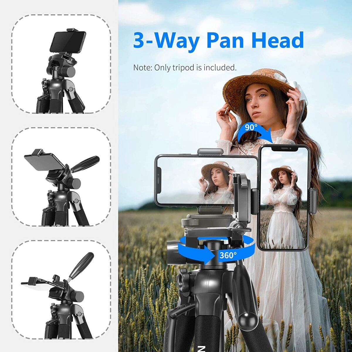 Neewer SAB234 Aluminum Camera Tripod in Oman – Stable & Adjustable Photography Stand - Image 5