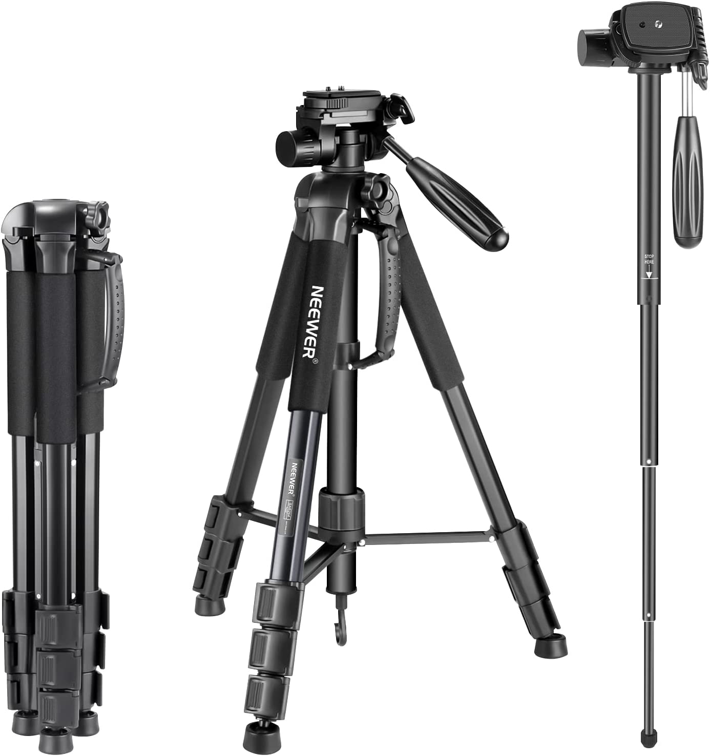 neewer-sab234-aluminum-camera-tripod-in-oman-stable-adjustab.jpg Neewer SAB234 Aluminum Camera Tripod in Oman – Stable & Adjustable Photography Stand - Image 1