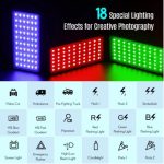 Nicefoto RGB LED Video Light TC-168 – Adjustable Color Temperature & RGB Panel for Photography & Vlogging, - Image 5