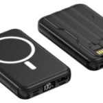 Nyork 10000mAh Fast Charging Power Bank with Built-in Cables – Dual Port Portable Charger for iPhone & Android, Price in Oman