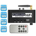OREI 4K HDMI Audio Converter EW08700 – eARC/ARC Extractor, SPDIF & 3.5 mm Output – Dolby/DTS Compatible –