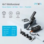 Pawa 4-in-1 Multifunctional Vacuum Cleaner & Air Pump PBINFT41 – Portable Car Vacuum, Air Compressor, LED Torch & Power Bank, - Image 3