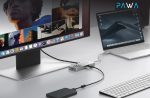 Pawa 8-in-1 Type-C Multimedia Hub with PD 100W – PW-THUB8124 | USB-C Docking Station, Price in Oman Muscat - Image 3