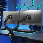 Pawa Double Gas Spring Computer Arms PW-CASGSM54 – Dual-Monitor Mount, 360° Rotation, Adjustable Tilt & Height – - Image 2