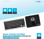 Pawa Dual Mode Wireless Keyboard and Mouse Combo Set KWMW2T1 – Bluetooth & 2.4G Connectivity (Price In Oman) - Image 2