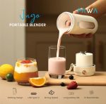 Pawa Jugo Portable Blender 350 ML - 80 W, USB-C, 10-Blade - Image 3