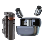 Pawa Travel Vlogging Kit + Dual Mix & Selfie Stick PW-SLST6015 – Selfie Tripod, Wireless Mic, 360° Rotation –