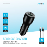 Pawa Type C to C Cable Car Charger in Oman – 51W Fast Dual Port - Image 2