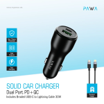 Pawa Type C to Lightning Cable Car Charger in Oman – 51W Fast Dual Port - Image 2