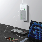 Pawa Universal Power Strip with Timer in Oman – 45W Smart Charging Control - Image 4