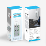 Pawa Universal Power Strip with Timer in Oman – 45W Smart Charging Control - Image 6