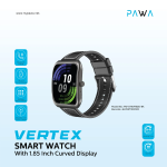 Pawa Vertex Smart Watch Curved Display in Oman – 1.85” Fitness & Smart Features - Image 2