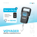 Pawa Voyager Digital Luggage Scale LGSC 50KG – Portable Travel Baggage Weight Checker (Price In Oman) - Image 3