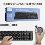 Philips Wired Keyboard K254 – USB Membrane, 104 Keys, Spill-Resistant – - Image 3