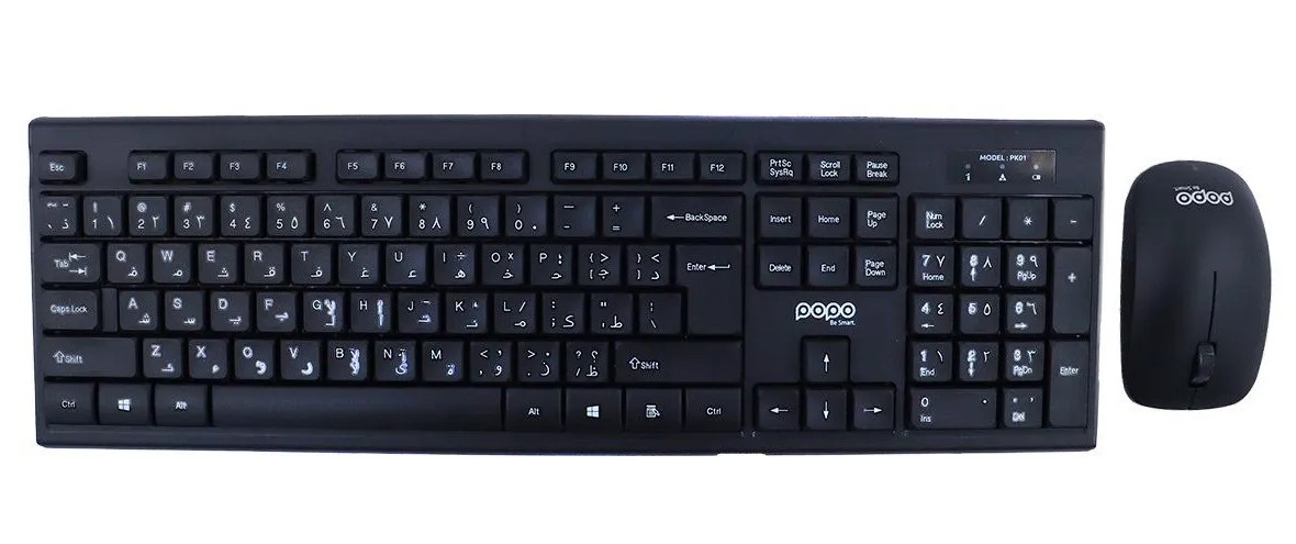 popo-pk01-wireless-keyboard-mouse-combo-ergonomic-slim-desig.jpg Popo PK01 Wireless Keyboard & Mouse Combo – Ergonomic Slim Design - Image 1