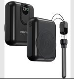 Porodo 10000 mAh MagSafe Power Bank PBFC‑082 – Built‑in Detachable Lightning & USB‑C Output, Wireless Charging (Price In Oman)