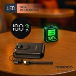 Porodo 10000 mAh MagSafe Power Bank PBFC‑082 – Built‑in Detachable Lightning & USB‑C Output, Wireless Charging (Price In Oman) - Image 4