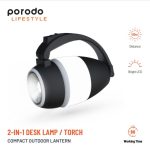 Porodo 2-in-1 Desk Lamp & Torch (PD-LS2IN1DLT) – 120 Lumens, 1500mAh Rechargeable Battery - Image 2
