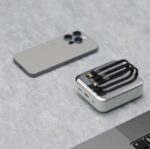Porodo 20000mAh Mirror Power Bank with Built-in Type-C & Lightning Cables, 20W PD Fast Charging, Digital Display, - Image 4