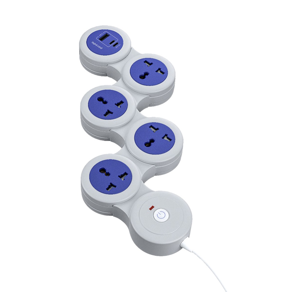 porodo-2500w-multi-socket-strip-with-usb-c-pd-20w-18m-cable-.jpg Porodo 2500W Multi-Socket Strip with USB-C PD 20W & 1.8M Cable – Universal AC Outlets - Image 1
