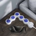 Porodo 2500W Multi-Socket Strip with USB-C PD 20W & 1.8M Cable – Universal AC Outlets - Image 3