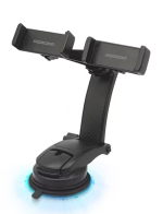 Porodo 360° Rotatable Car Two Phone Holder PDNB420THBK – Dual Phone Mount for Car Dashboard & Windscreen (Price In Oman) - Image 3