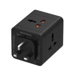 Porodo 4AC Universal Power Block FWCH040 – 4 AC Outlets with USB-C & USB-A Ports, Surge Protection, 3000W Capacity,