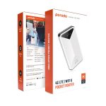 Porodo 4G LTE WiFi 6 Pocket Router – PD-PT4GRWD-WH | High-Speed Portable - Image 4