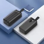 Porodo 50000mAh Power Bank with Integrated Cables (PBFCH061) – Fast Charging, USB-C & Lightning Outputs, Digital Display - Image 3
