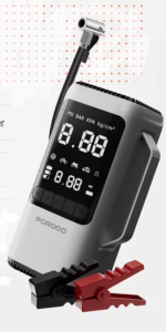 Porodo 6 in 1 Multifunction Jump Starter with Air Compressor & Power Bank PDP-CH091-BKGR – Car Emergency Tool - Price in Oman - Image 2