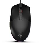 Porodo 6D Gaming Mouse Chronicle Rainbow PDX317-BK – 7200 DPI RGB Wired Mouse with Ergonomic Design