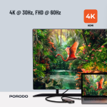 Porodo 9-in-1 USB-C Hub in Oman – 4K HDMI Multi-Port Adapter - Image 3