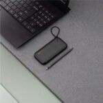 Porodo Blue 20,000mAh Compact Power Bank (PB-BPWBNK2-BK) Dual USB-A 10W, Type-C & Micro Input - Image 4