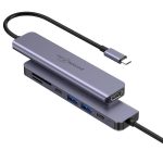 Porodo Blue 7-in-1 USB-C Hub PB-71HBC – 4K HDMI, Dual USB-C, USB 3.0/2.0, SD/MicroSD Card Reader, 100W PD - Image 2