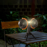 Porodo Dual Head Fan with Tripod Base, LED Light & Power Bank PD-LFST150 – Portable Rechargeable Cooling Fan - Price in Oman - Image 4