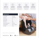Porodo Foldable Foot Massager in Oman – Relaxing Heat & Deep Kneading Comfort - Image 5