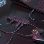 Porodo Gaming 9-in-1 USB-C Hub with 100W PD, 4K HDMI, RGB Lighting – PDX520-BK - Image 3