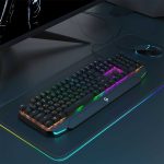 Porodo Gaming Mechanical Keyboard Ultra PDX217 – 104 Keys, RGB Lighting, Aluminum Panel, Red Switch – Arabic/English Layout, - Image 3