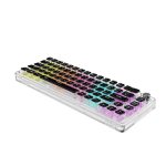 Porodo Gaming Pudding Keycaps Mechanical Keyboard with Multi-Function Rotary Knob – Transparent (PDX223) - Image 2