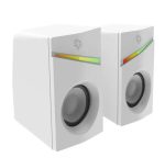 Porodo Gaming Stereo Speaker with Volume Knob Control and RGB Lighting – PDX543