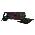 Porodo Gaming Ultimate 4-in-1 Kit: RGB Keyboard, Mouse, Headset & Mousepad – PDX221